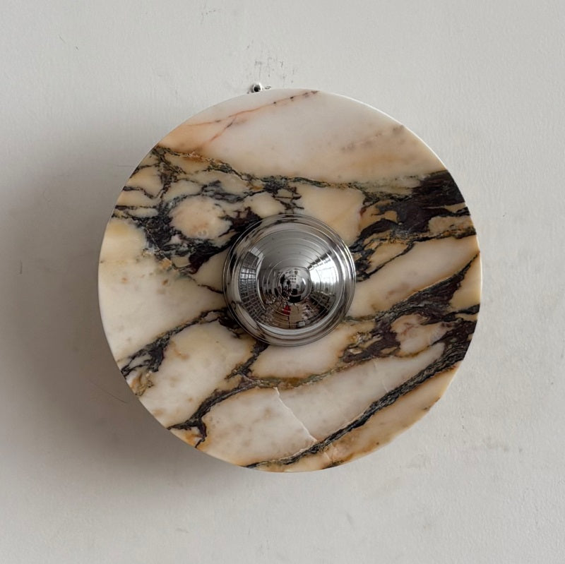 Calacatta Marble Wall Sconce Light - Modern Gold Finish Bathroom Vanity Lighting for Bedroom, Hallway & Living Room Decor