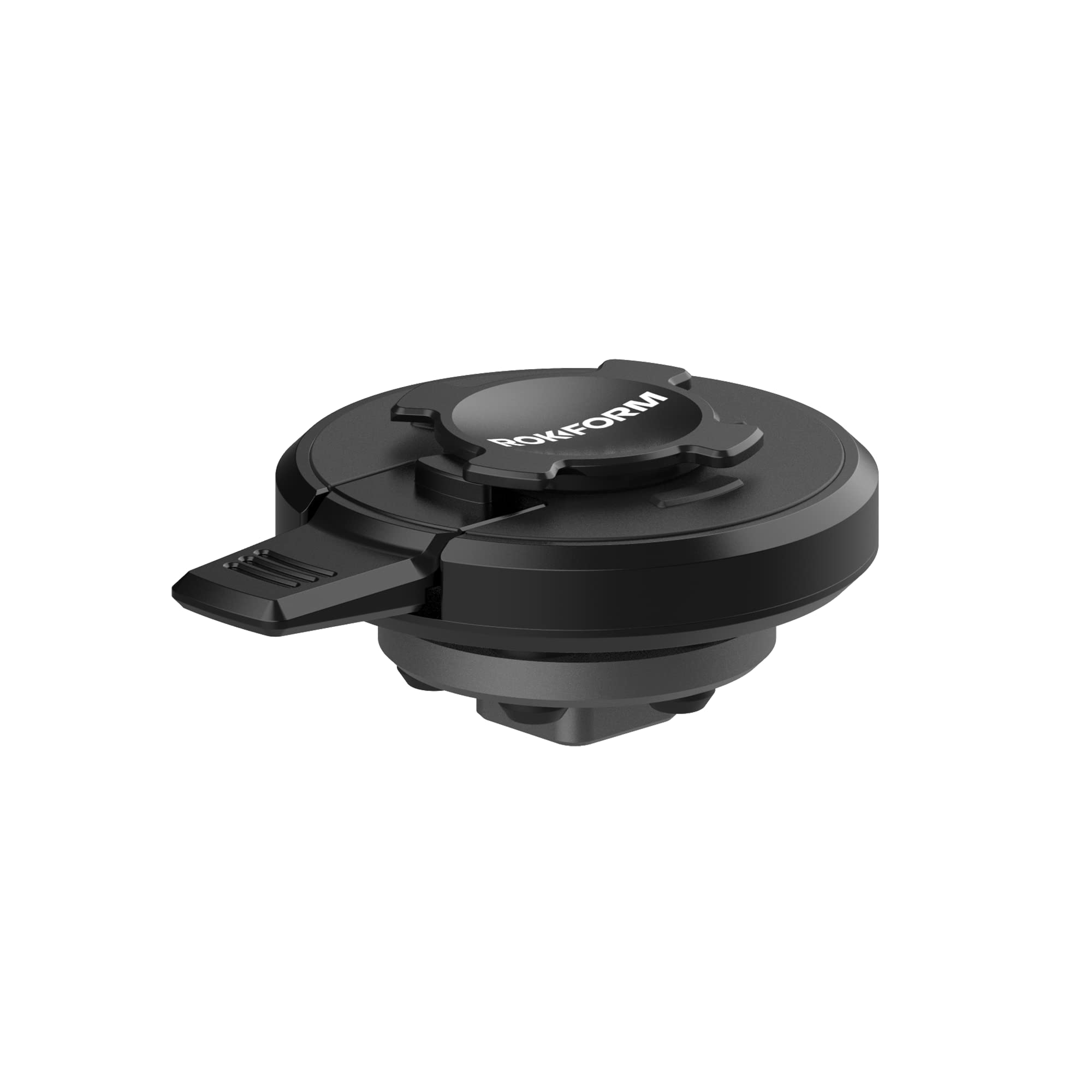 Rokform V2 Motorcycle Phone Mount with Vibration Dampener – Secure Twist Lock Design for iPhone & Samsung Cases, Durable Black Perch Mount for Adventure & Commuting