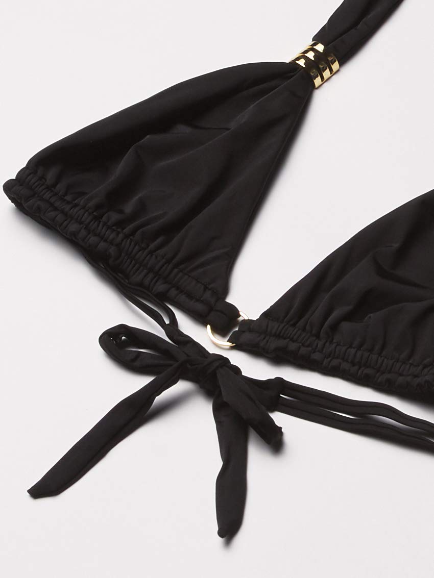 Beach Bunny Women's Bunny Basics Halter Bikini Top - Sexy Swimwear for Summer, Pool & Vacation - Perfect for Beach Parties, Tropical Getaways & Sunbathing