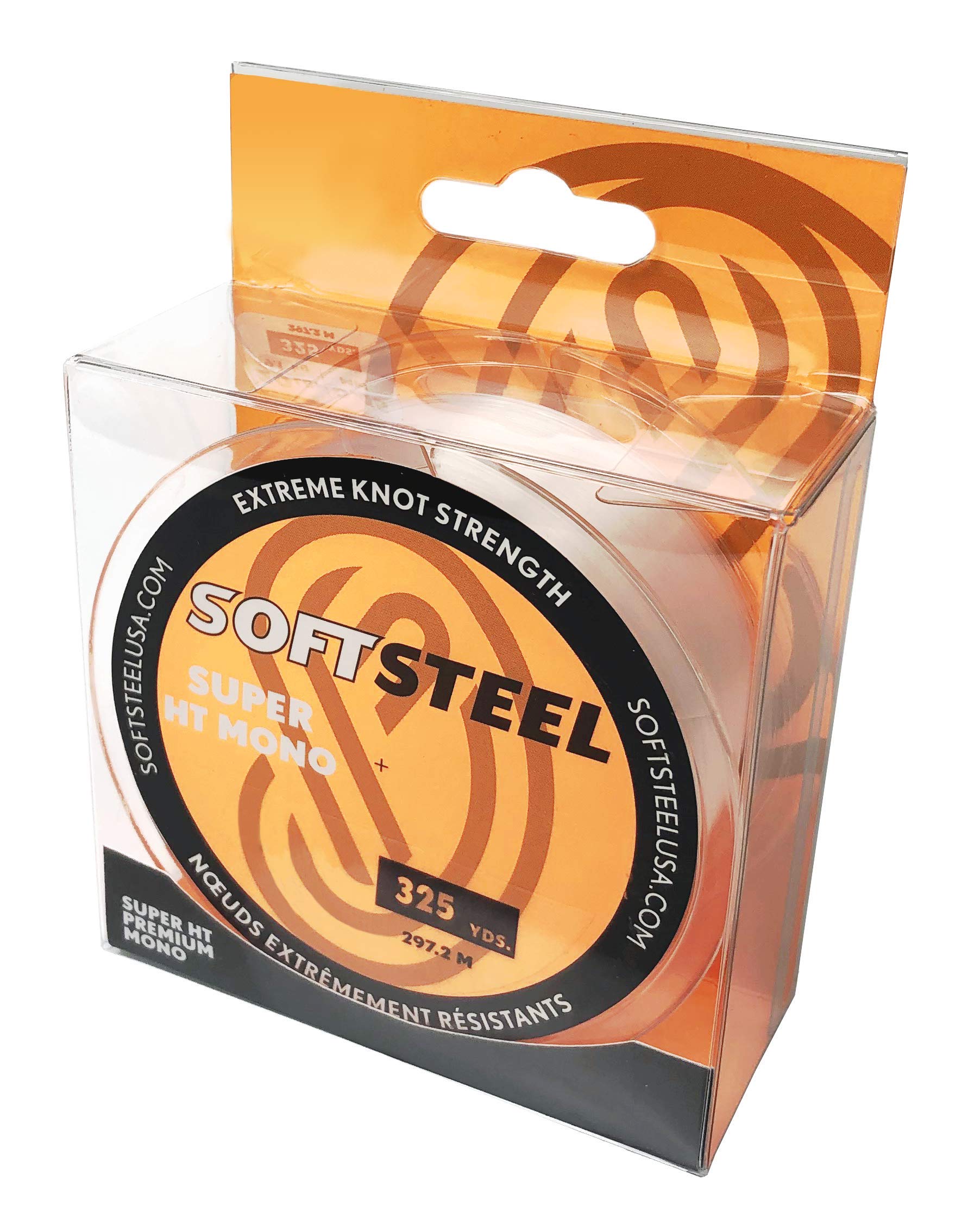 Premium Soft Steel Super HT Clear Monofilament Fishing Line - High Strength, Low Visibility for Freshwater & Saltwater Angling