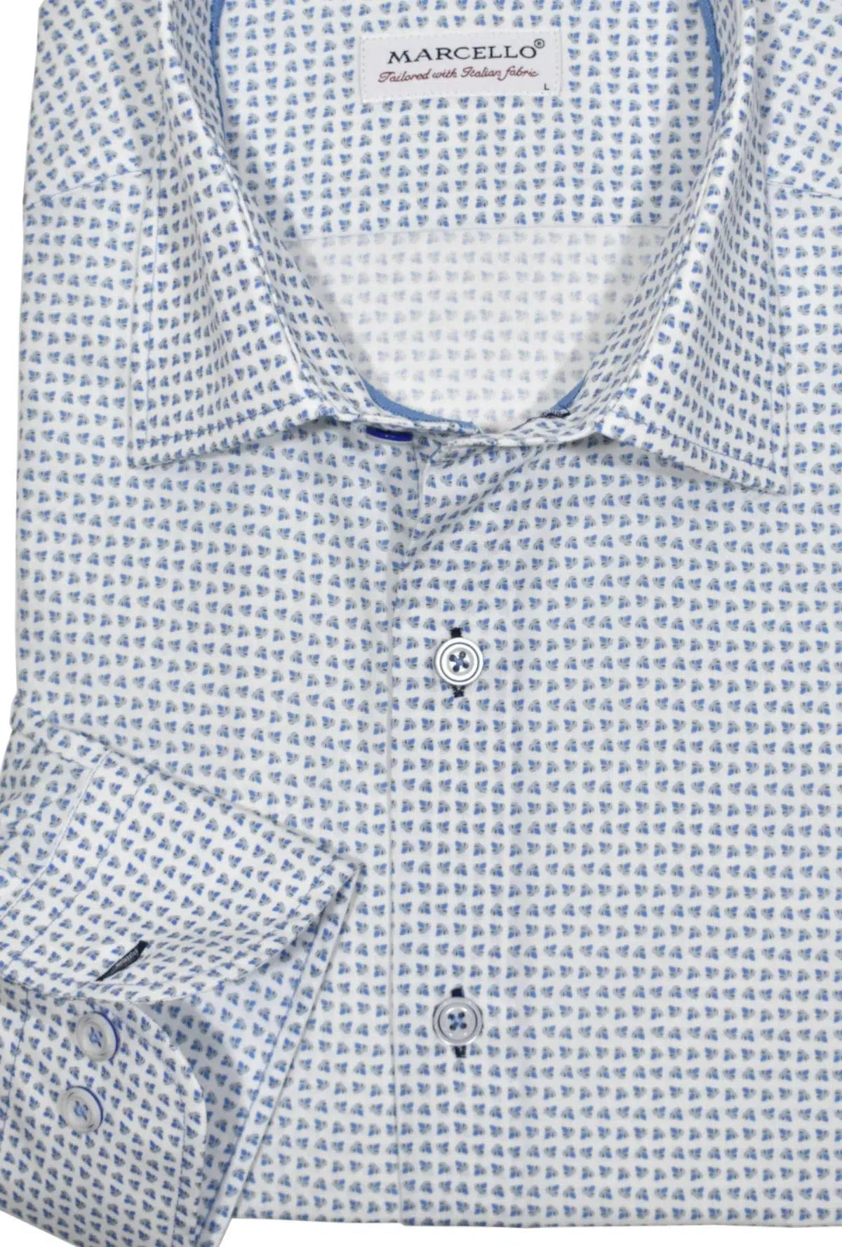 CMW7633 Men's Navy Blue Casual Cotton Shirt - Stylish & Comfortable for Everyday Wear, Office, and Outdoor Activities