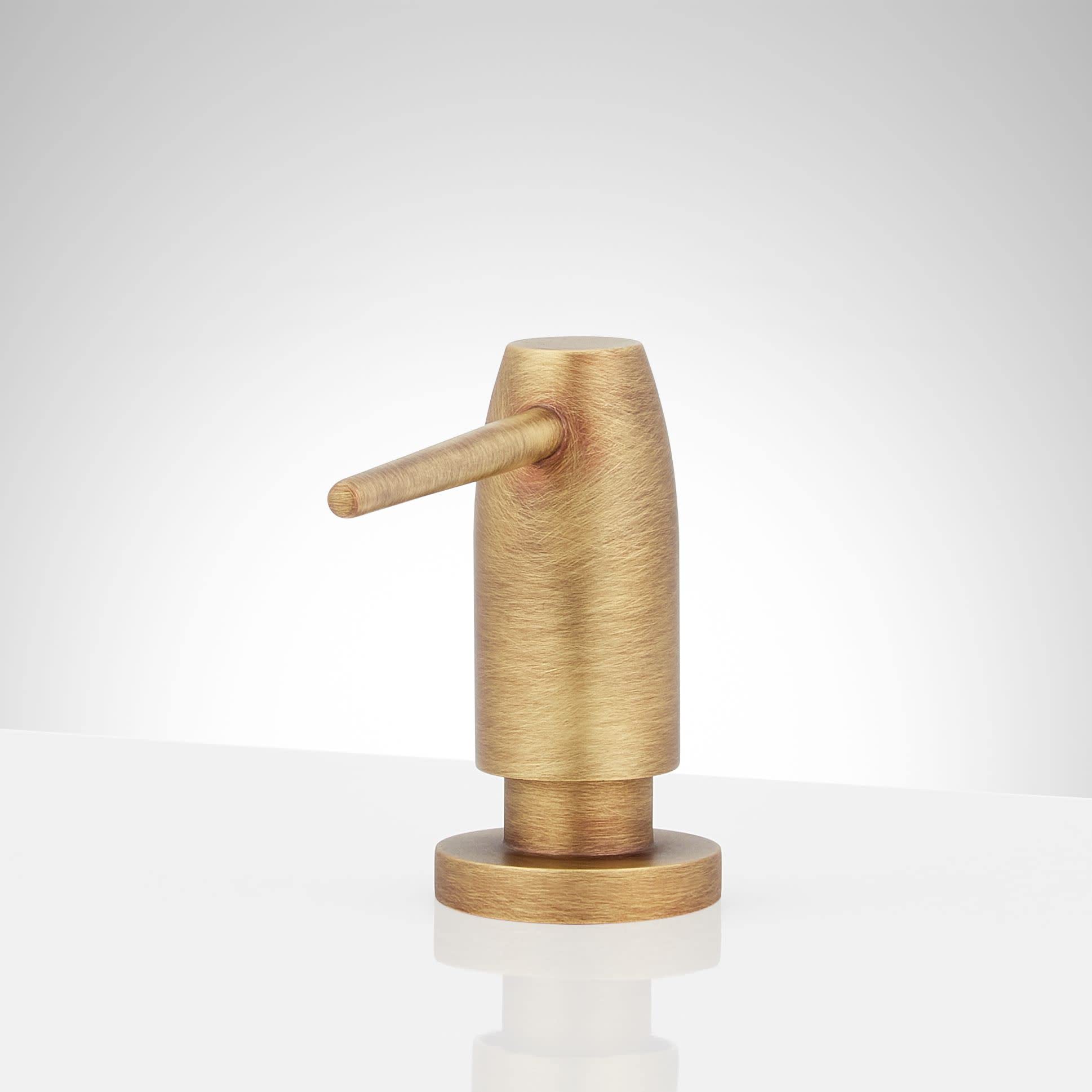 Signature Hardware 948611 Modern Soap Dispenser - Brushed Nickel Finish, Touchless Automatic Liquid Soap Dispenser for Kitchen, Bathroom, or Office - Sleek & Hygienic Design