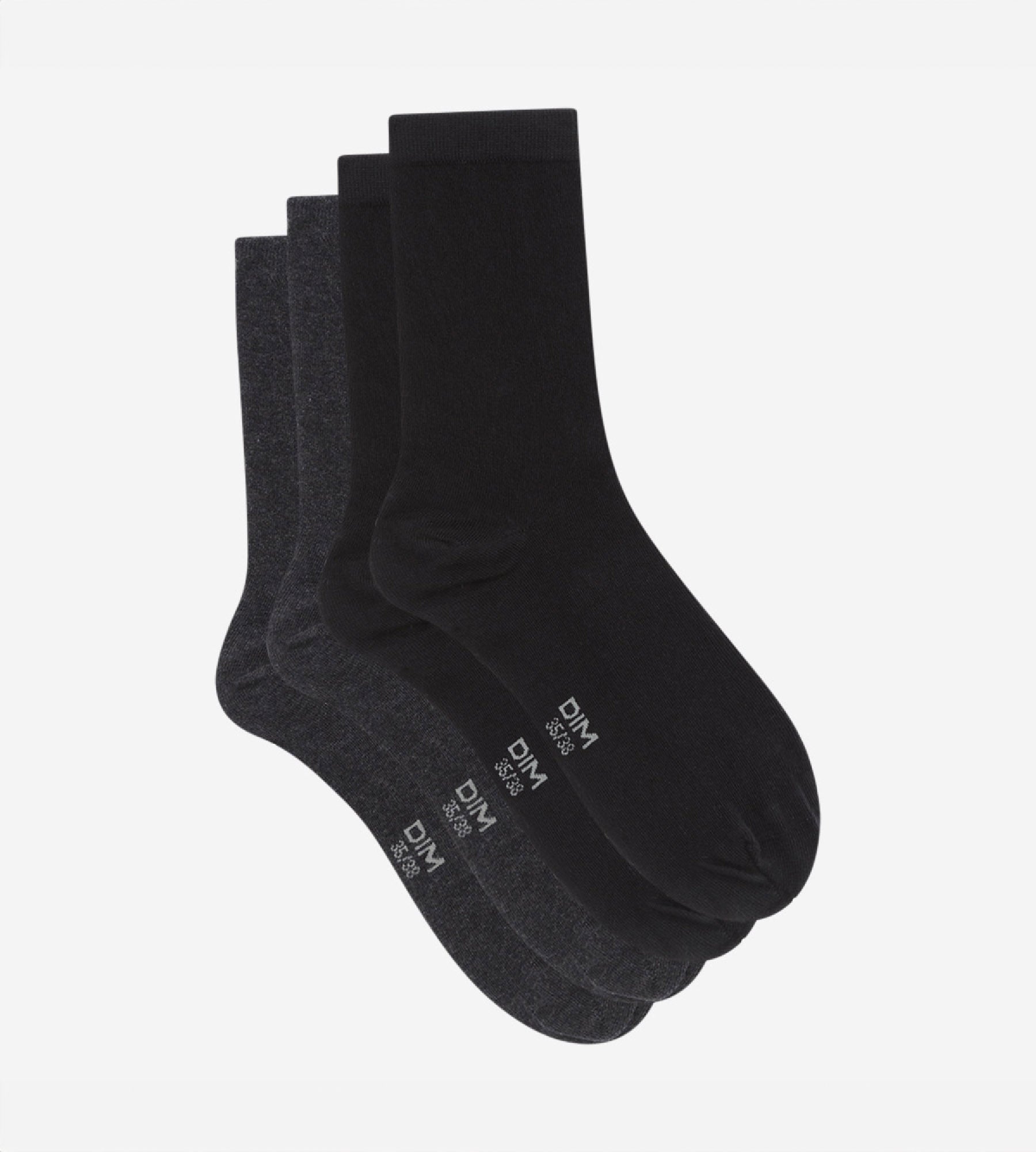 2 Pack Women's Anthracite & Black Tights - Comfortable & Stylish for Work, Casual Wear & Everyday Outfits