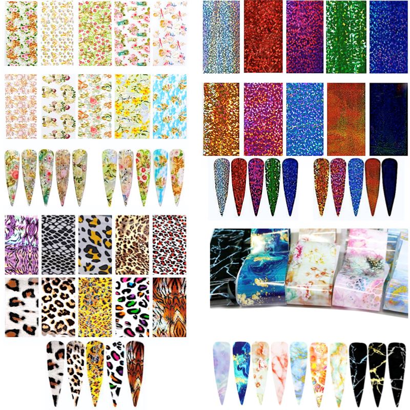 10 Rolls BOX Transfer Foils XKZ - Premium Heat Transfer Foil for DIY Crafts, T-Shirts, Bags & Home Decor Projects