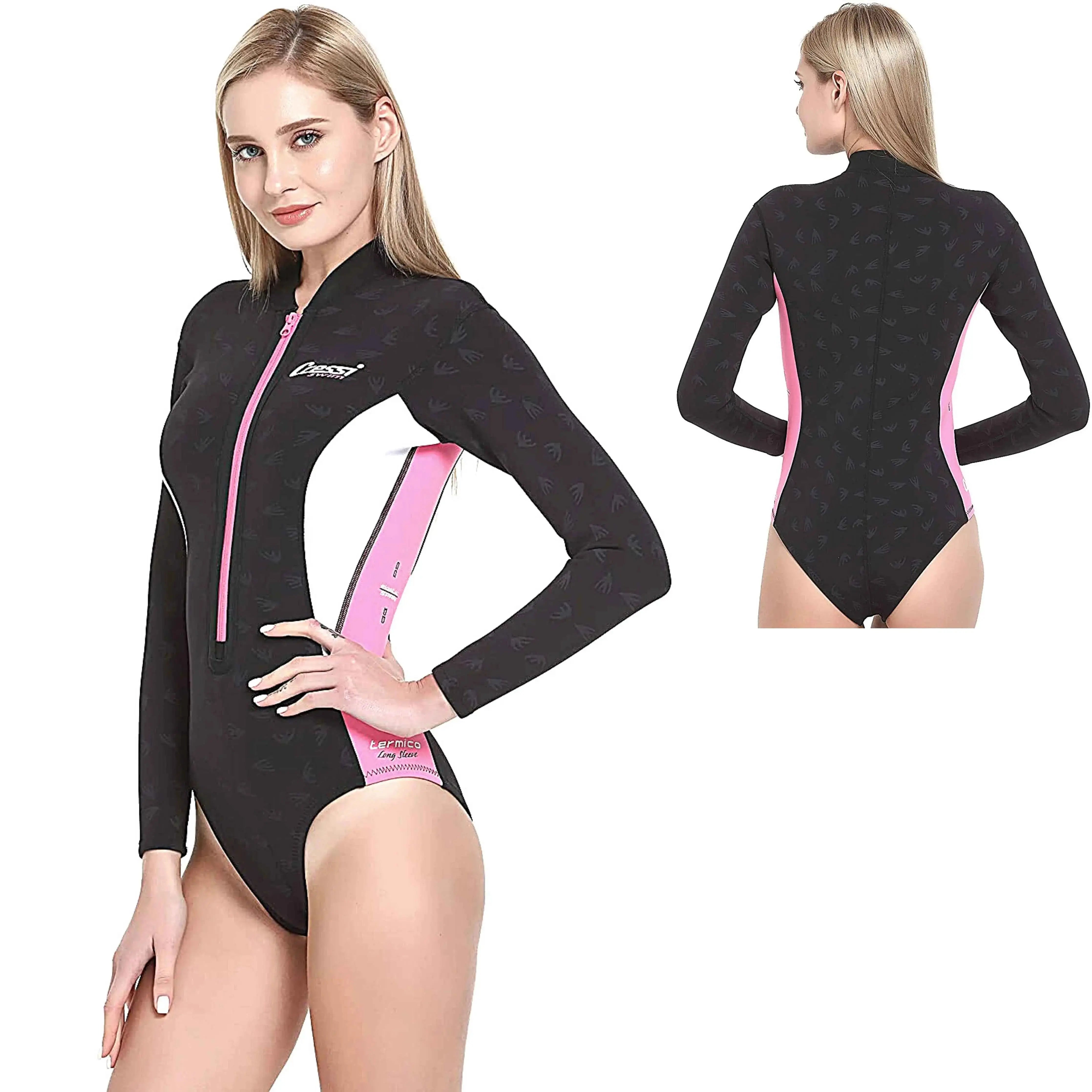 Thermal Women's Swimming Wetsuit - Cressi Long Sleeve Neoprene Wetsuit for Scuba Diving, Snorkeling & Water Sports
