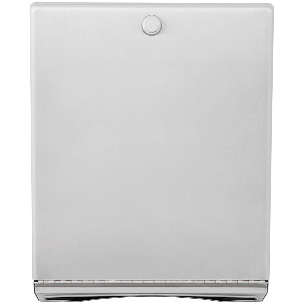 Bobrick B2620 ClassicSeries Paper Towel Dispenser with Knob Latch - Surface Mounted Satin Finish for Restrooms, Kitchens & Commercial Spaces
