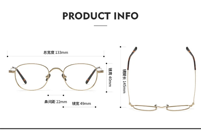 Stylish Black Titanium Oval Square Eyeglasses for Women - Lightweight Full Rim Frame - Perfect for Work, Reading & Fashion Accessories