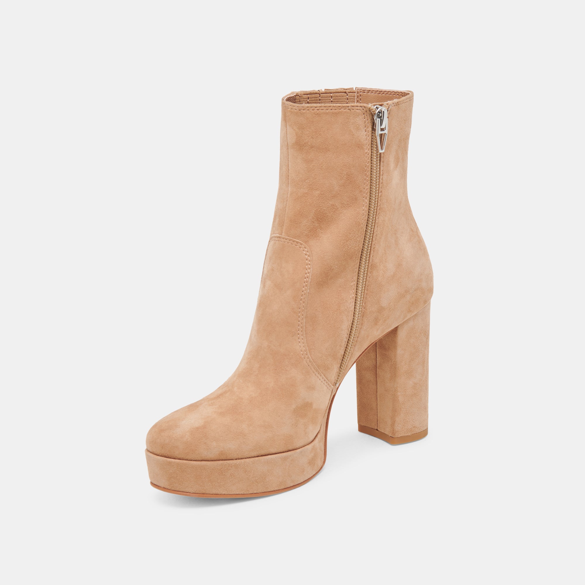 CINNY BOOTS Women's Camel Suede Ankle Boots - Comfortable & Stylish Fall Fashion for Casual Outings & Work