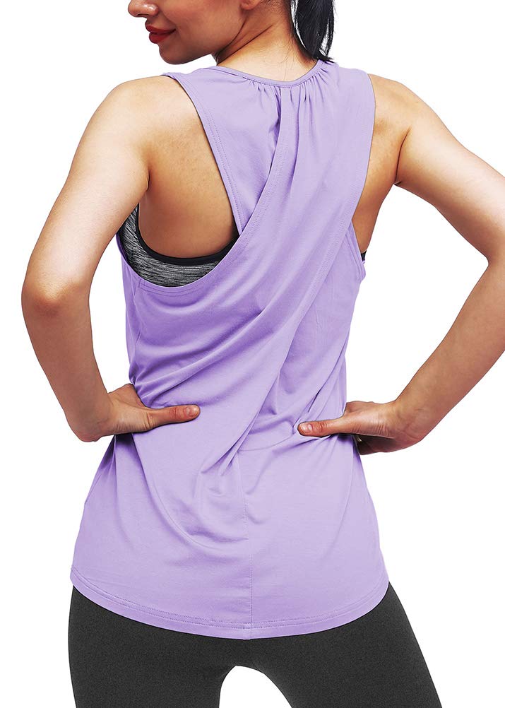 Women's Workout Tops - Mippo Yoga Athletic Tank Tops for Gym, Running & Summer Fitness | Breathable & Comfortable Activewear for Yoga, Pilates & Cardio