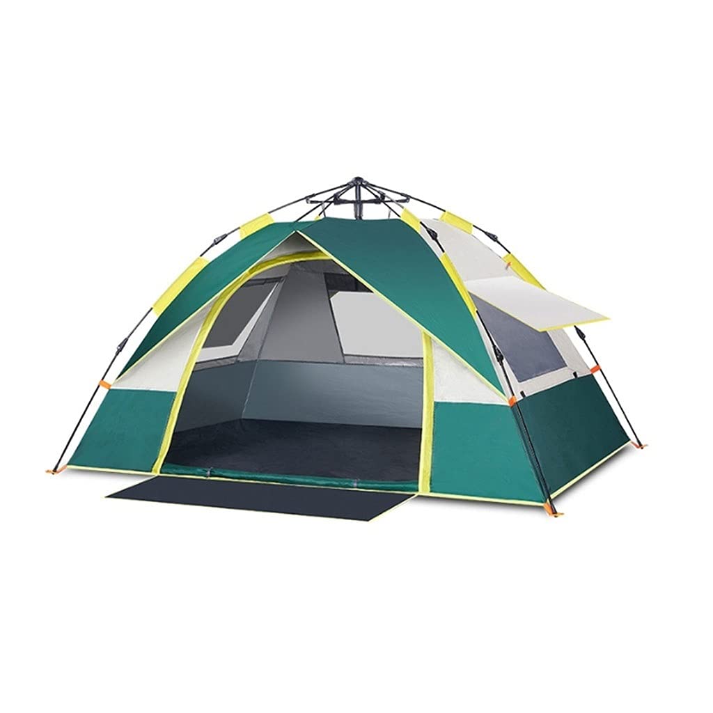 BPHUI 2-3 Person Instant Pop Up Camping Tent - Waterproof, Windproof & UV Protection Lightweight Portable Tent for Outdoor, Hiking, Backpacking, Family Trips - Easy Setup in Seconds (Green) | Perfect for Beach, Picnics, Music Festivals & Emergency Shelter