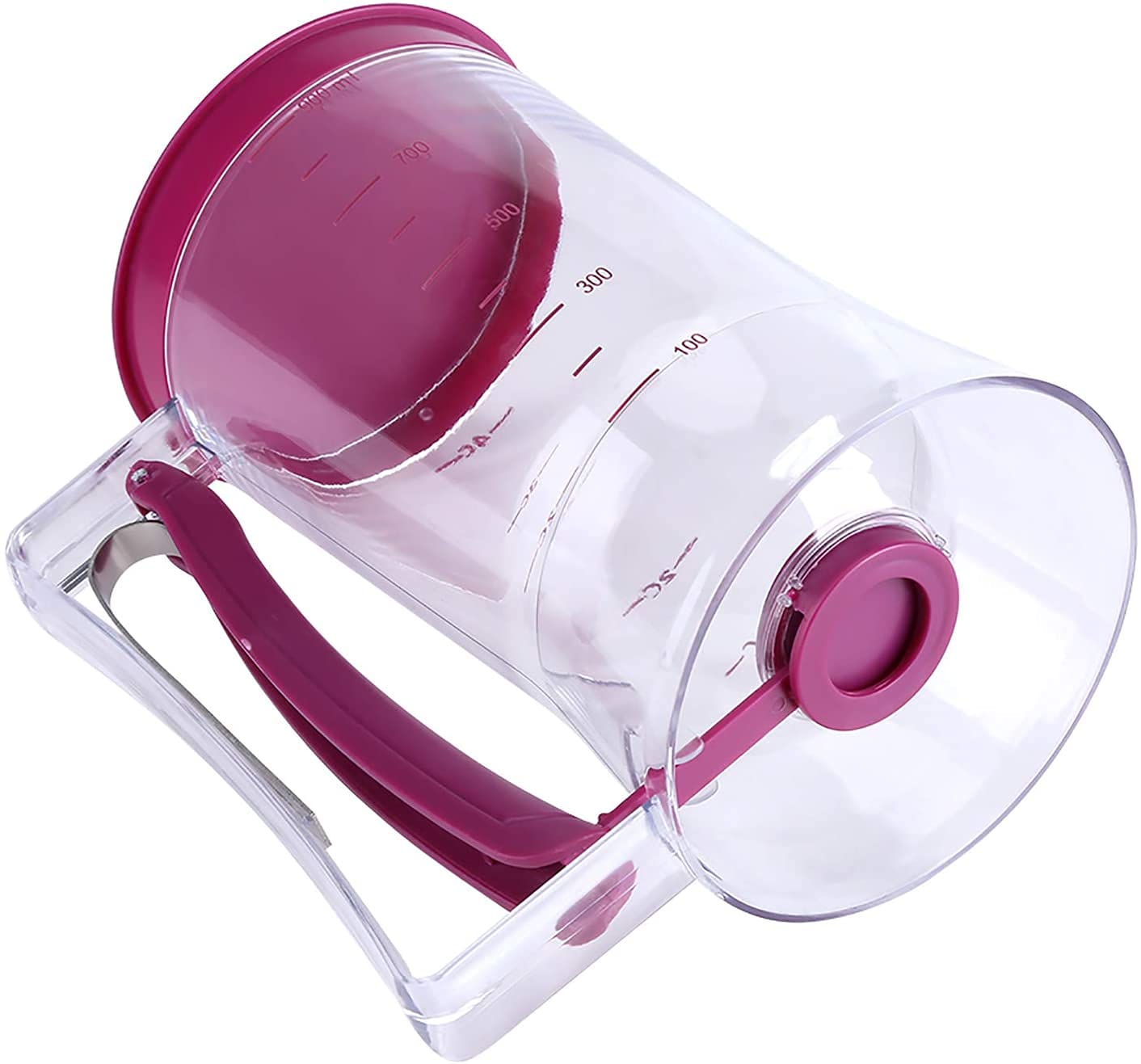 Purple Pancake & Cupcake Batter Dispenser - Easy Muffin & Waffle Baking Tool for Perfect Breakfast & Dessert Making