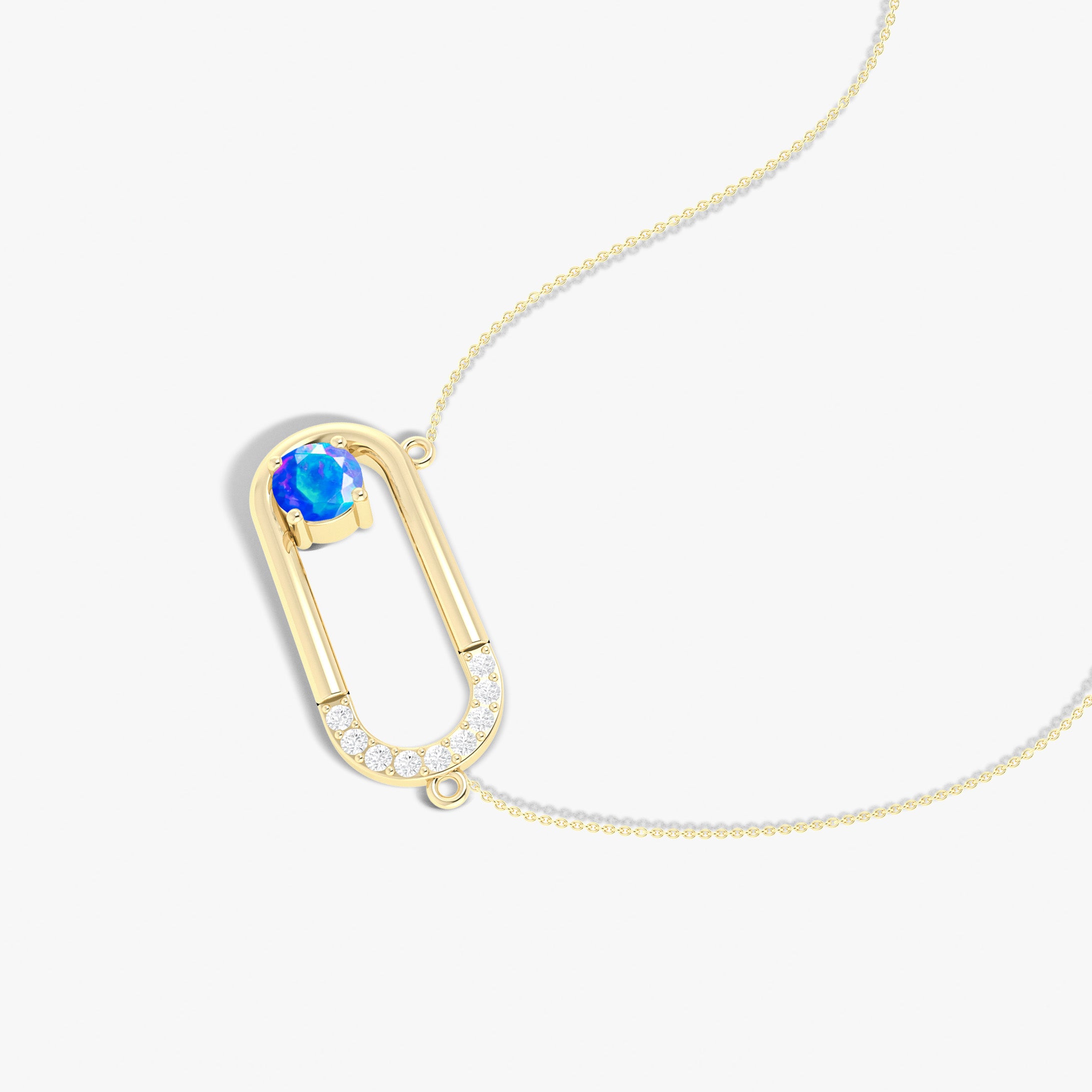 Black Fire Round Ethiopian Opal Pendant Necklace - Elegant Handmade Jewelry for Women, Gift for Her - Perfect for Weddings, Parties & Special Occasions
