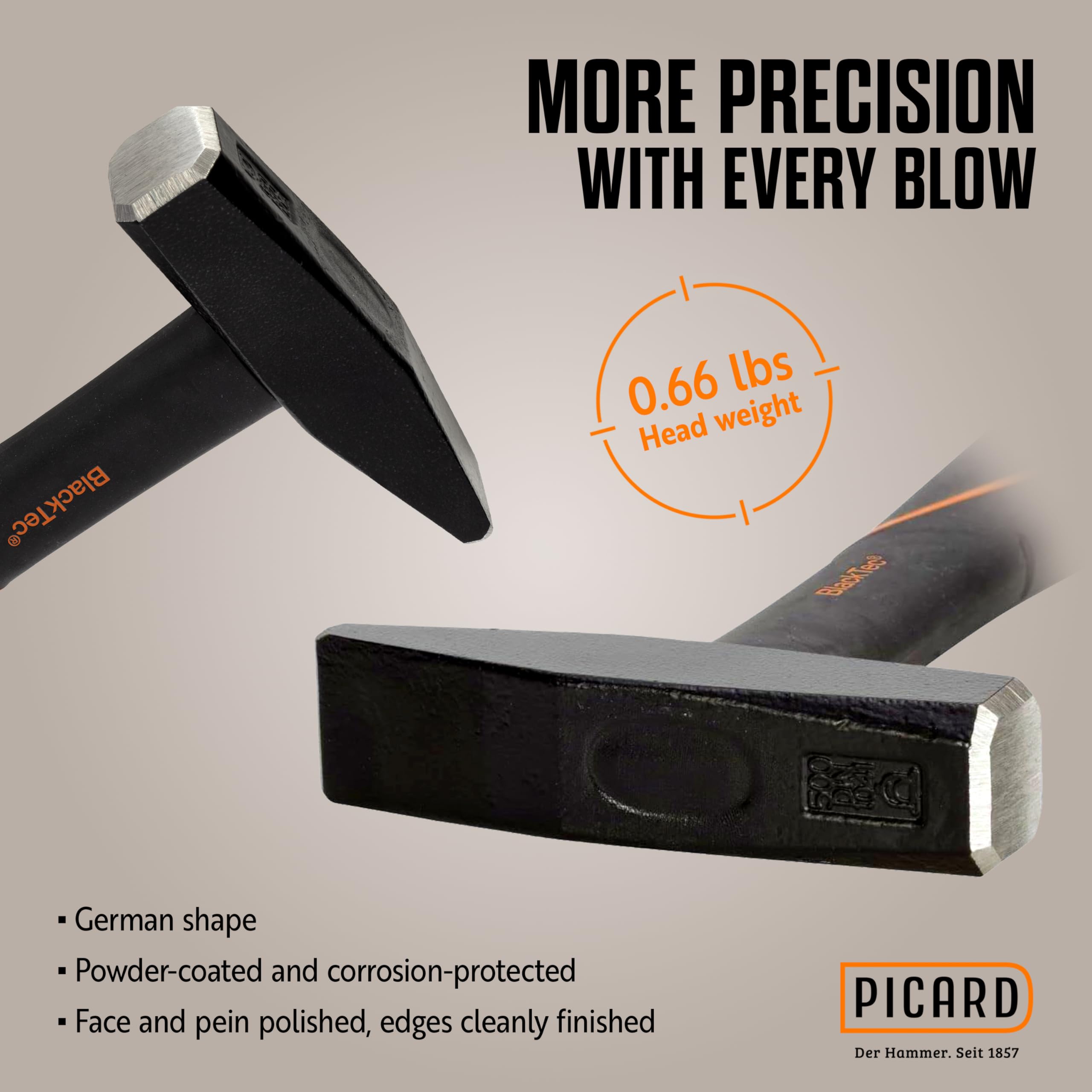 12 oz Hammer - Heavy Duty Hand and Riveting Hammer for Metalwork, Woodworking & DIY Projects (0032700-0300) | Perfect for Home Repair, Construction & Crafting