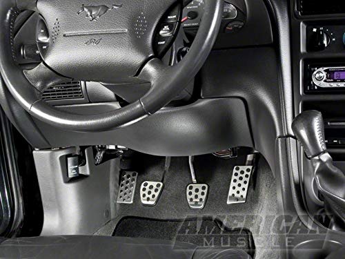 Bullitt Style Pedal Covers for Ford Mustang 1994-2004 - Enhanced Grip & Style for Performance Driving