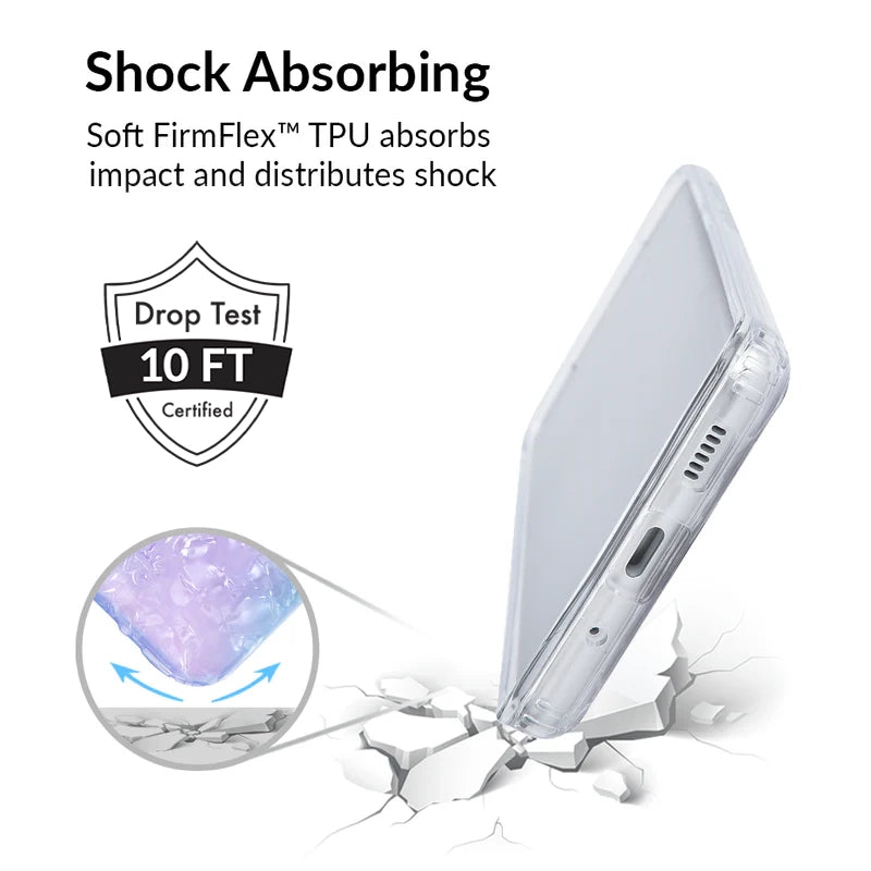 Blue Opal Quartz Samsung Phone Case - Durable Protective Cover for Galaxy S21/S22/S23 - Stylish Crystal Clear Design for Everyday Use & Special Occasions