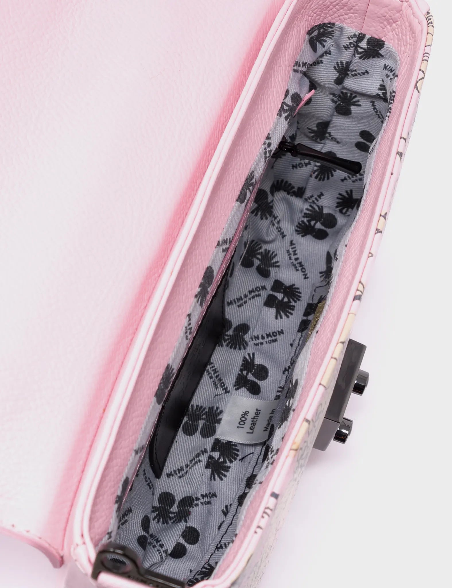 Amantis Parfait Pink Leather Crossbody Mini Handbag with Floral Design - Perfect for Date Night, Parties & Everyday Use