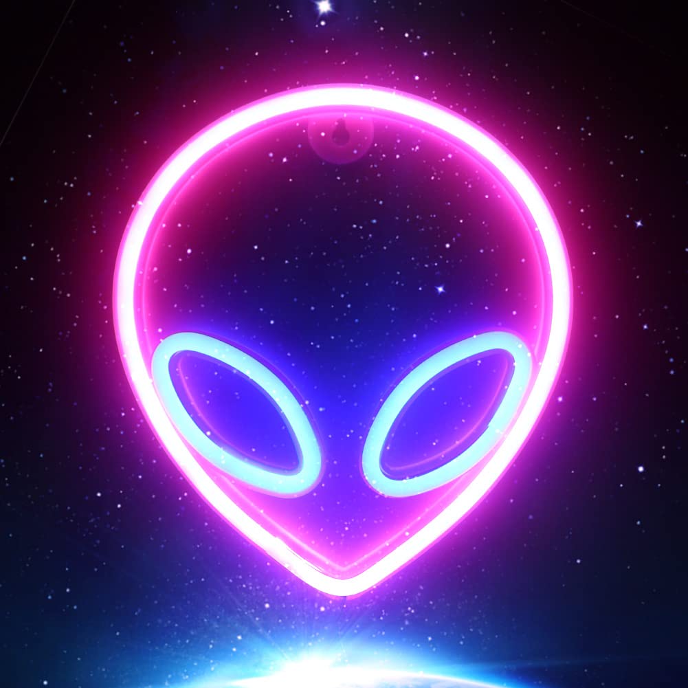 Alien LED Neon Sign - Custom Wall Decor Light for Bedroom, Kids Room, Living Room, Bar & Parties | Perfect for Christmas & Halloween Decorations | Durable Acrylic Night Light for Home & Commercial Use