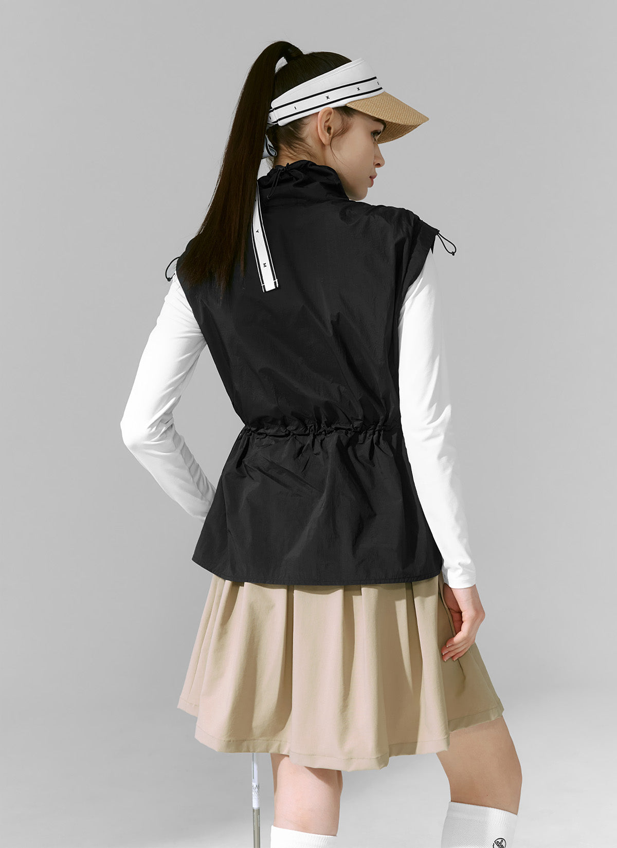Elegant Pleated Midi Skirt for Women - A-Line Flowy Knee-Length Skirt with Pockets | Perfect for Office, Party & Casual Wear