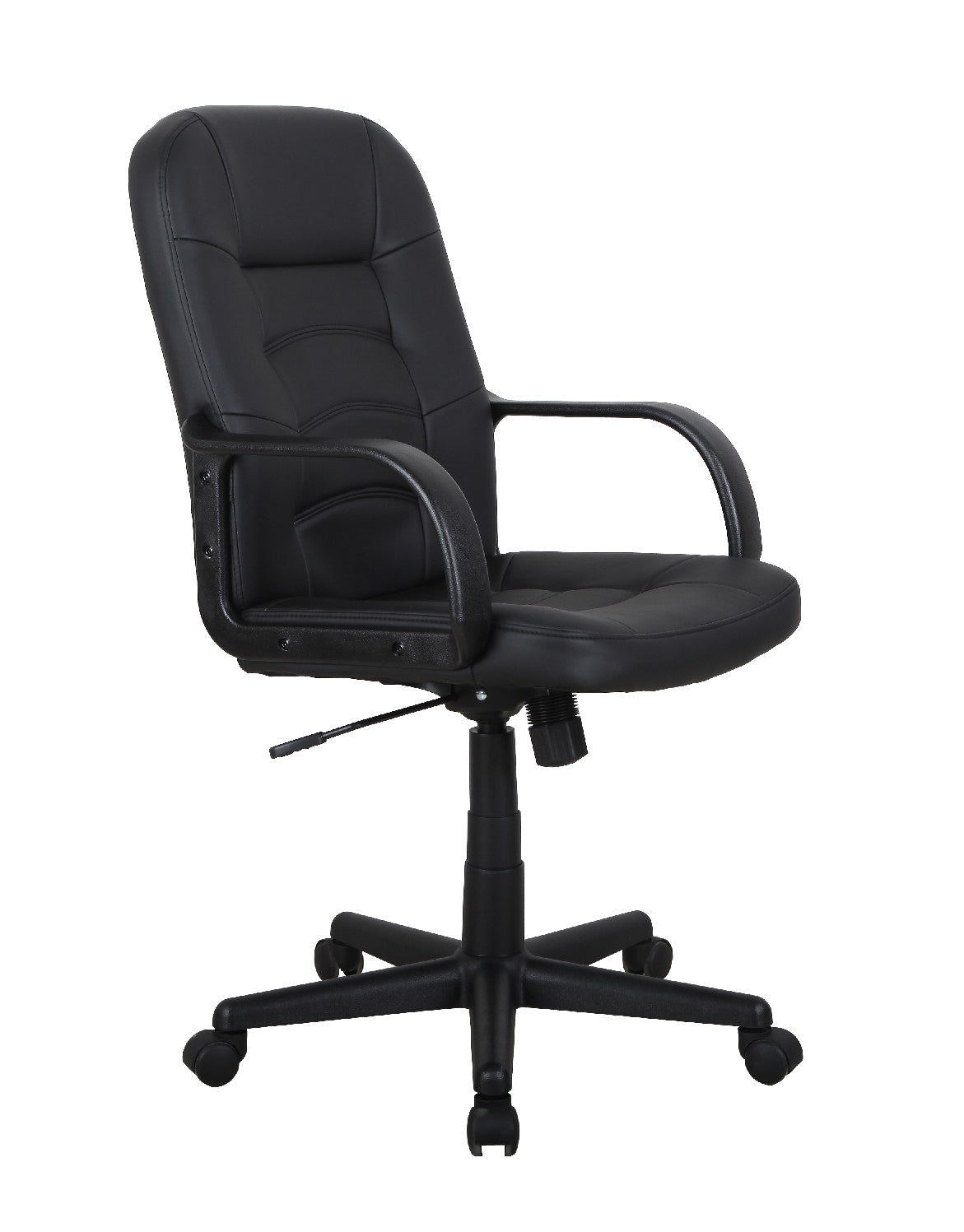 Ergonomic 136M Computer Office Chair - Black, Adjustable Height & Lumbar Support for Home & Office Workspace, Comfortable Desk Chair for Long Hours Sitting, Gaming & Study