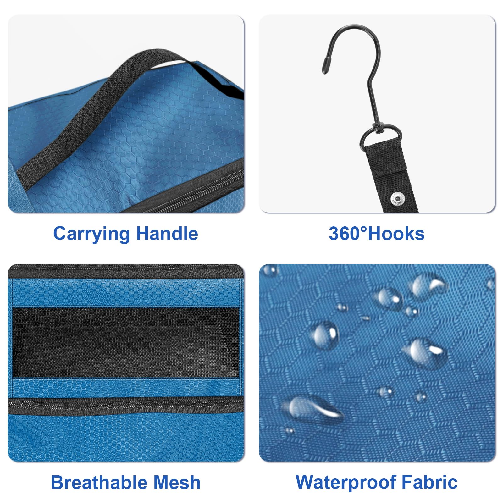 Portable Hanging Travel Organizer - Collapsible Suitcase Packing Cubes for Carry-On Luggage | Perfect for Business Trips, Vacations & Weekend Getaways