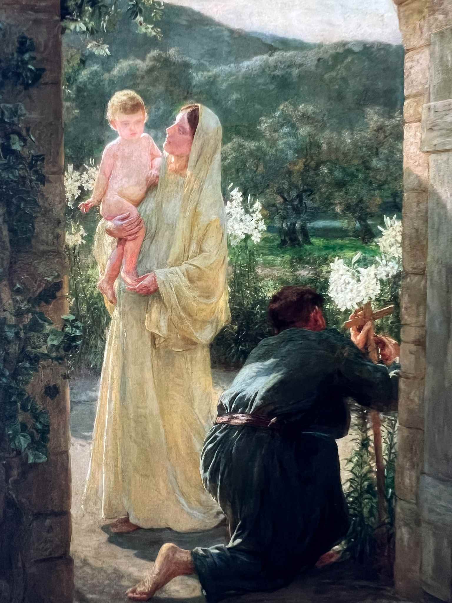 Holy Family at Home Print - Religious Wall Art for Living Room, Bedroom & Church Decor - Perfect for Christian Home Decor & Gifts