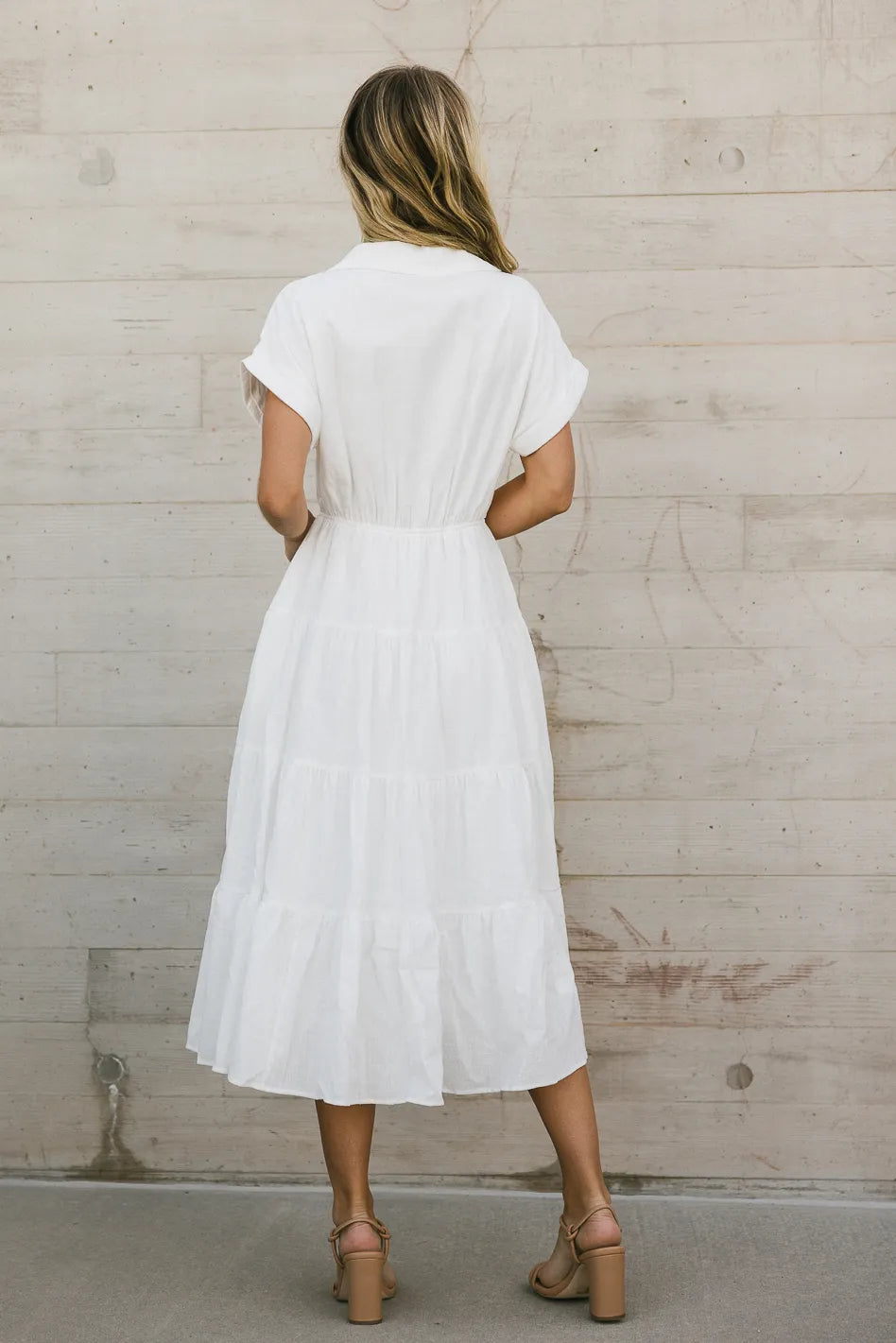 Nadira Women's Tiered Midi Dress - Flowy Summer Dress with Ruffles, Boho Chic Style (Available in Multiple Colors & Sizes) | Perfect for Beach Vacations, Date Nights & Summer Parties