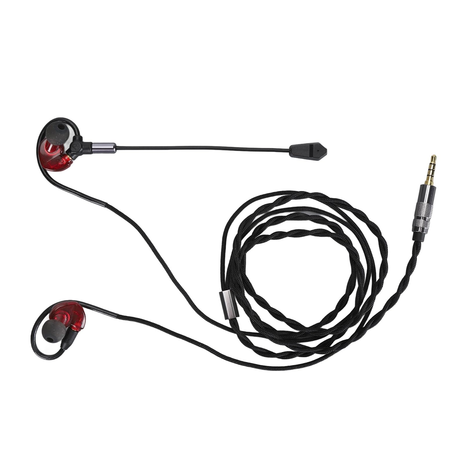 Ciciglow Detachable Gaming Headphones with Noise Canceling - 3.5mm Wired Headset with 10mm Speaker - Lightweight PC Gaming Headphones for Laptop, Computer, PS4, Xbox (Red) - Perfect for Gaming, Streaming & Online Classes