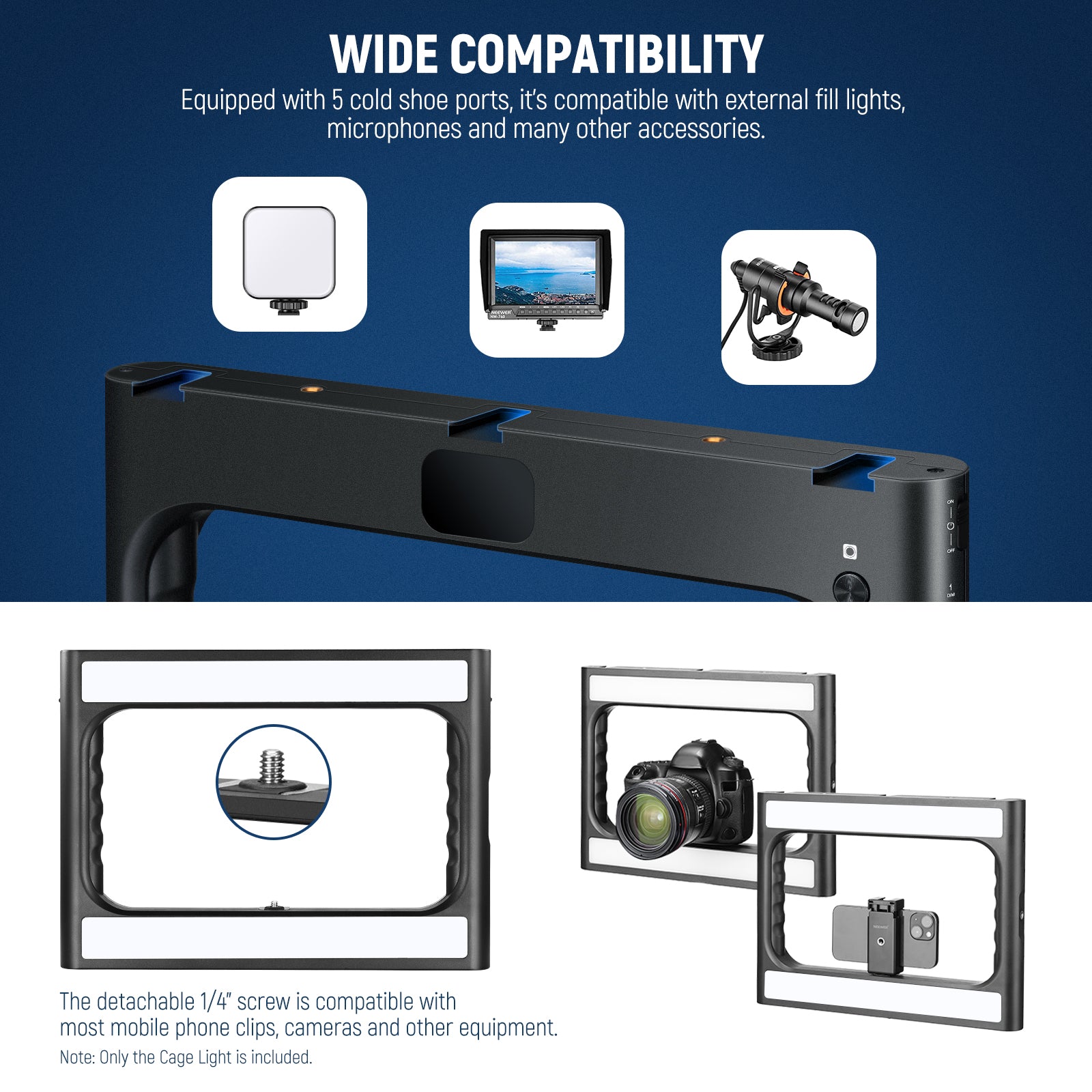 NEEWER A111 II Smartphone Video Rig with LED Light Kit - Professional Vlogging, YouTube & TikTok Content Creation for Beginners & Filmmakers