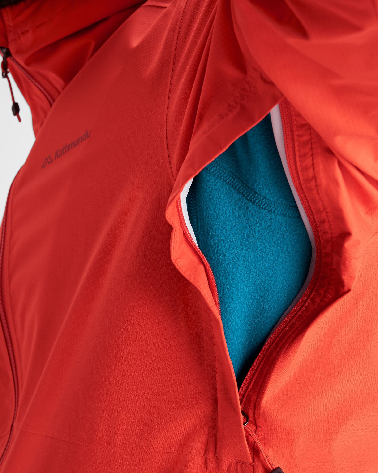 Men's Trailhead Stretch 2.5 Layer Waterproof Rain Jacket - Hut Orange | Lightweight Hiking & Outdoor Raincoat for Camping, Backpacking & Mountain Adventures
