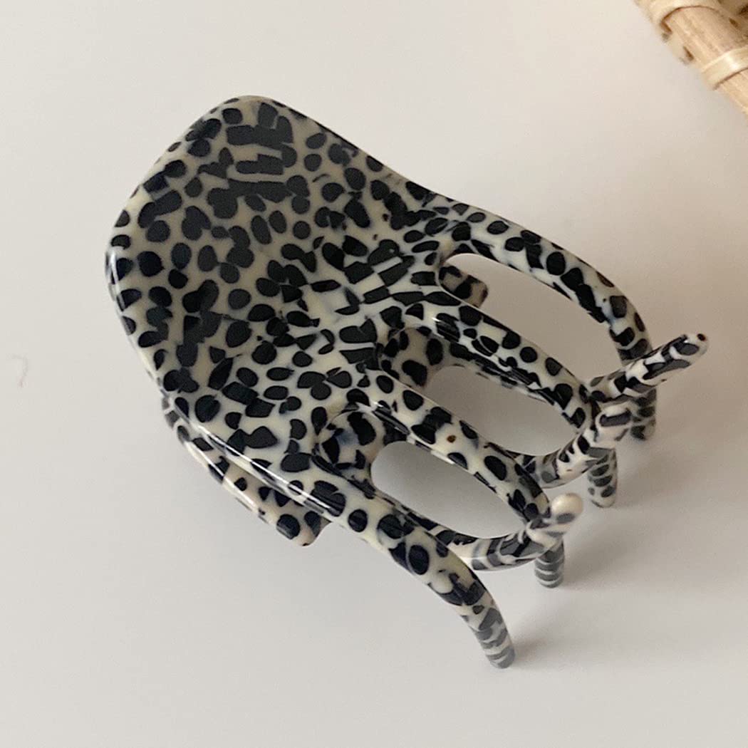 Licogel Small Hair Claw Clips for Women - 4PCS Set, Decorative Cow Print Mini Hair Barrettes, Fashion Hair Accessories for Ponytails & Updos - Perfect for Work, Parties & Everyday Styling
