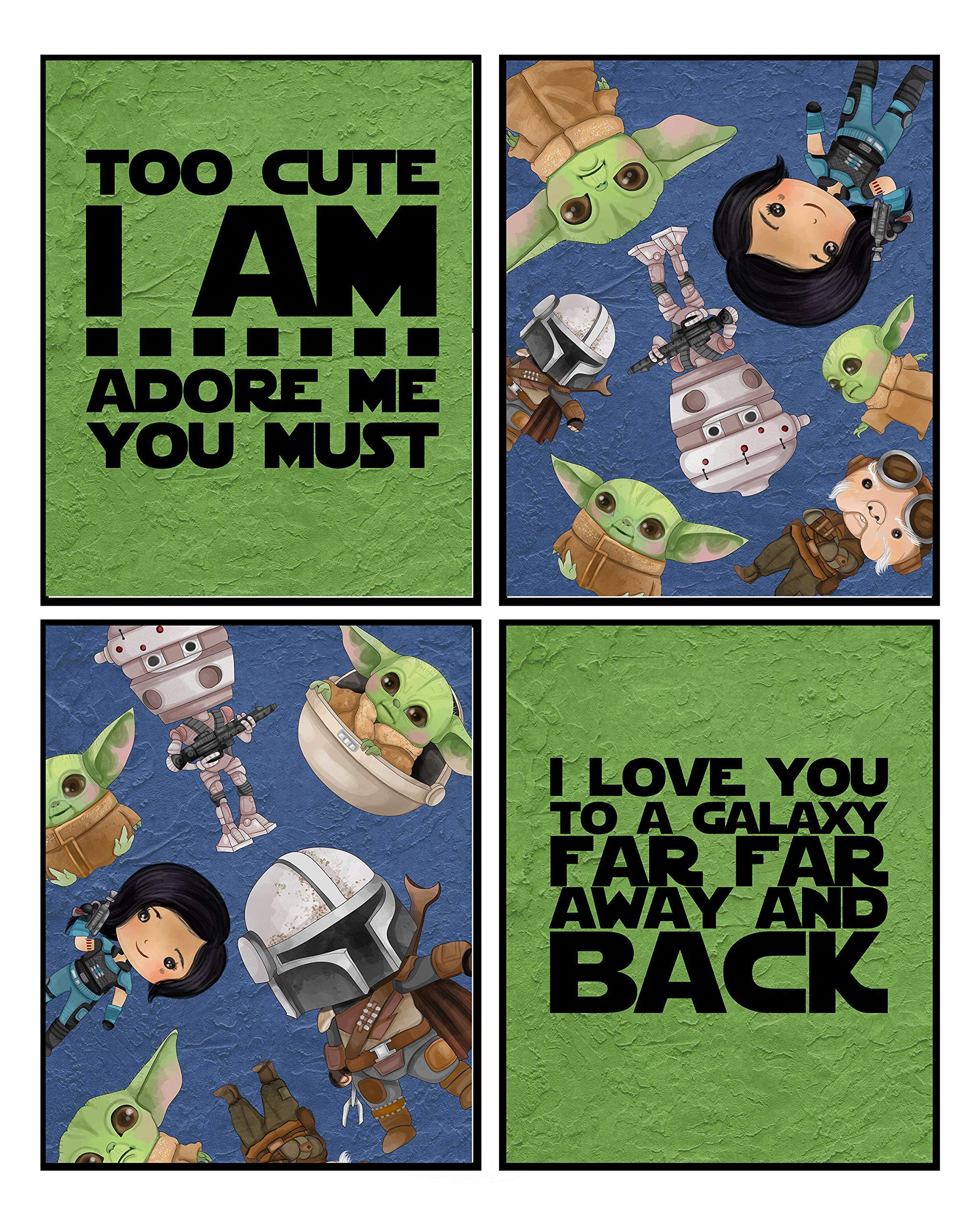 Galaxy Wall Art Prints for Nursery & Bedroom Decor - Silly Goose Gifts