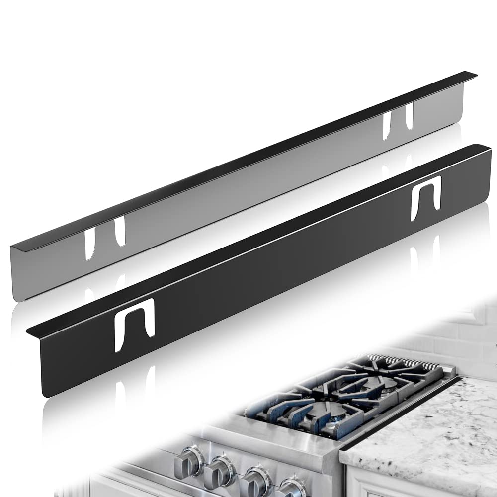 Premium 316 Stainless Steel Stove Gap Cover - Heat-Resistant Stove Trim Kit & Countertop Filler - Rustproof Alternative to Silicone & 304 Steel (20
