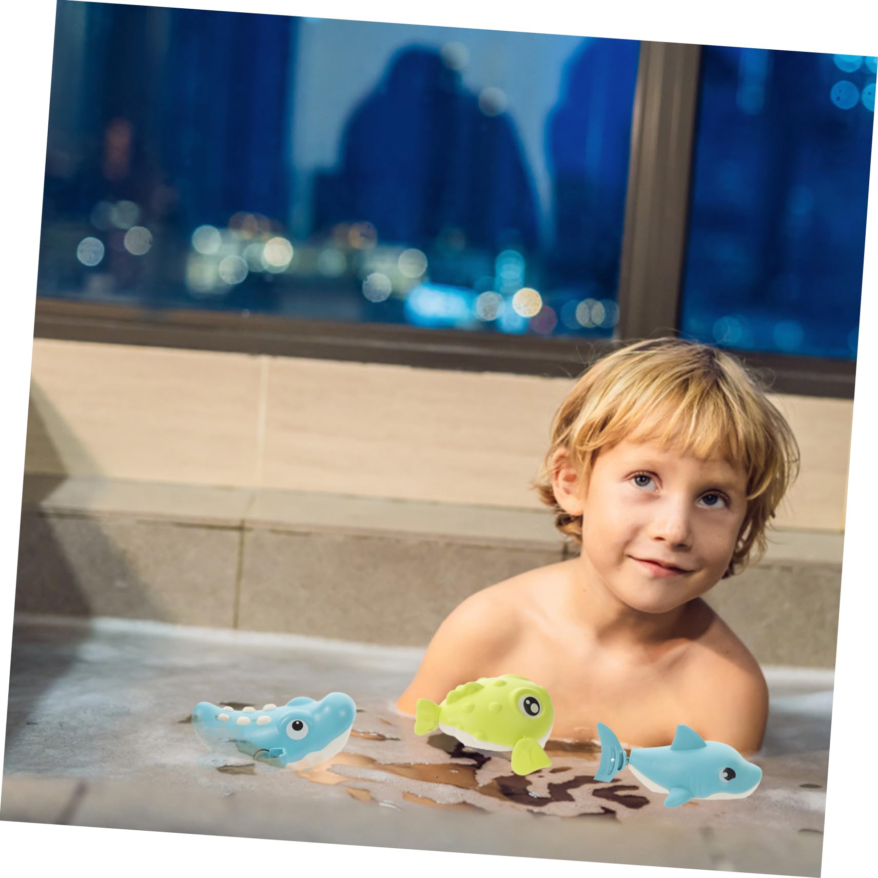 3pcs Cartoon Animal Bath Toys - Safe PVC Water Toys for Kids, Fun Bathtime Play for Toddlers & Babies - Perfect for Bathroom, Pool & Beach Playtime