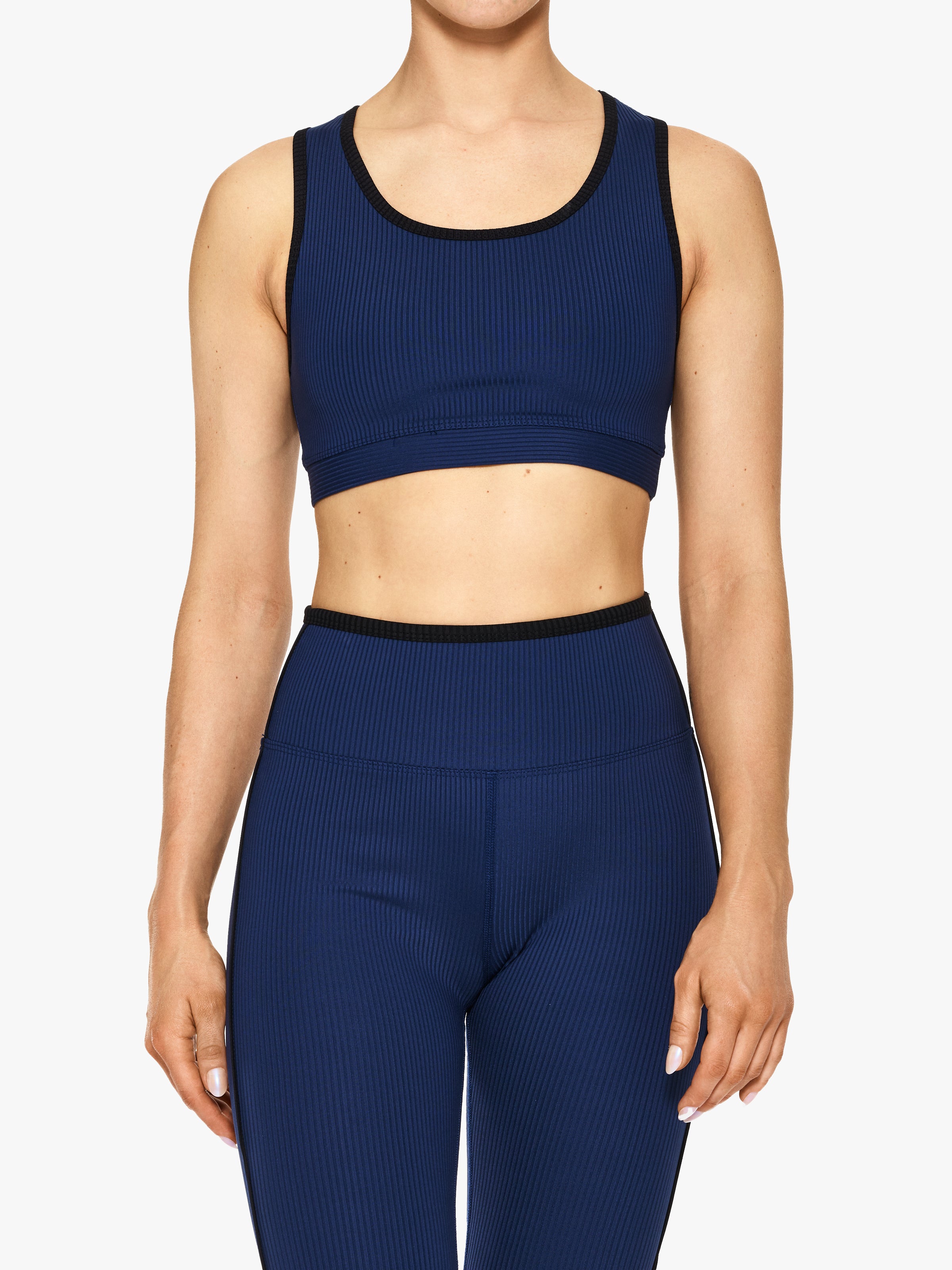 Year Of Ours Ribbed Two Tone Sports Bra - High Support Workout Top for Yoga, Running & Gym | Women's Athletic Wear