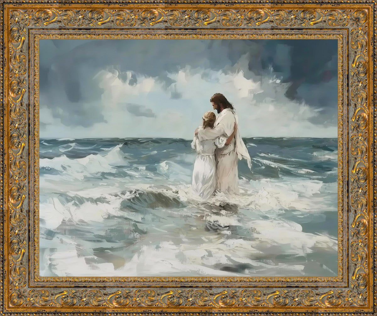 Be Still By Gabriel Heaton - Inspirational Christian Wall Art for Home & Office Decor - Perfect for Living Room, Bedroom, or Gift