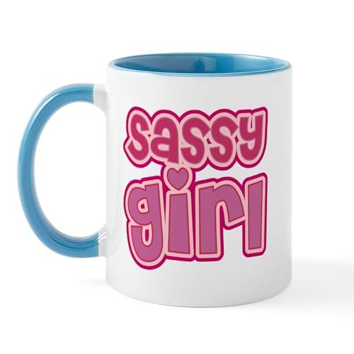 White/Blue Inside - Sassy Girl Mug