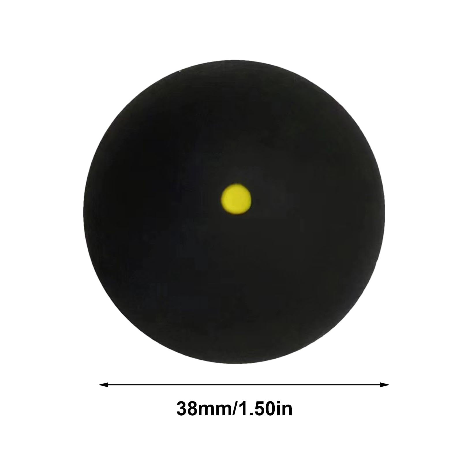 Premium Rubber Squash Balls - Professional Portable Squash Equipment & Racket Balls | Soft Rubber Racquetball Balls with Single Yellow Dot for Easy Control & Stable Bounce | Ideal for Training, Tournaments & Recreational Play for All Skill Levels