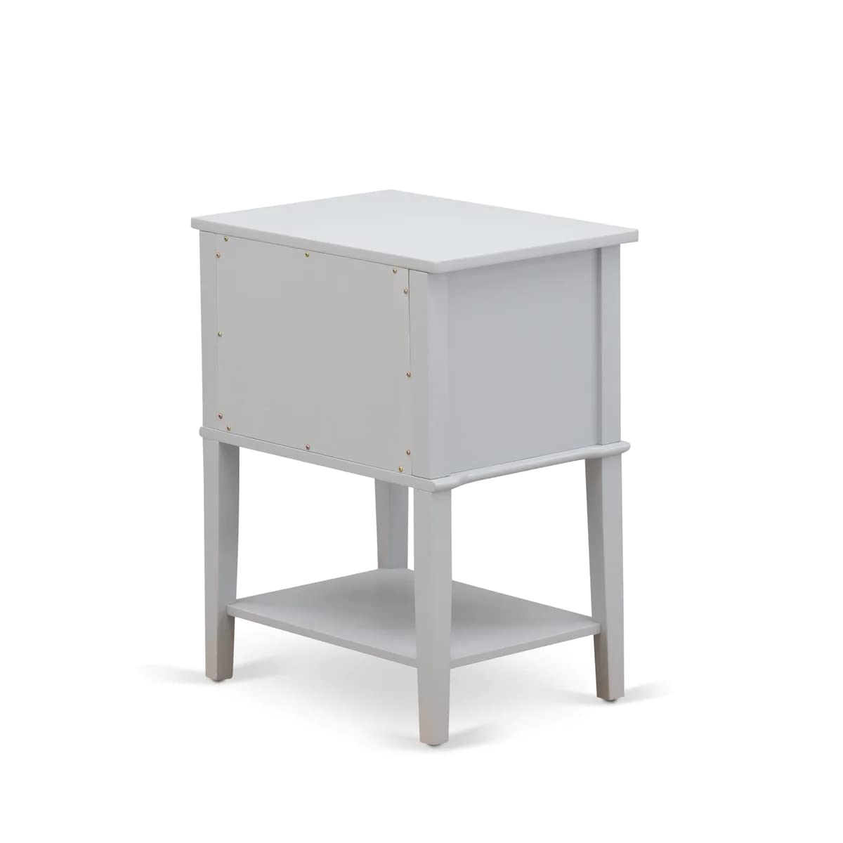 East West Furniture FN08F-1VL14 2-Piece Full Size Platform Bed Frame with Nightstand - Sturdy Beige Linen Fabric Bedroom Set for Modern Homes | Perfect for Small Spaces & Guest Rooms