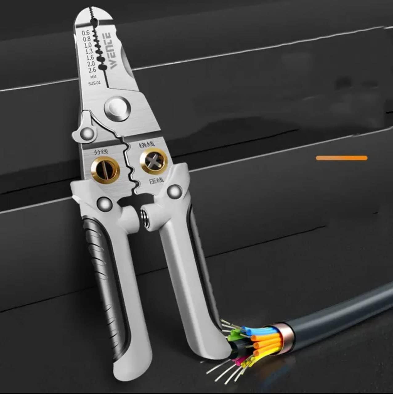 6-in-1 Multifunction Electrician Wire Plier Tool - Stripping, Cutting, Crimping for Electrical Work
