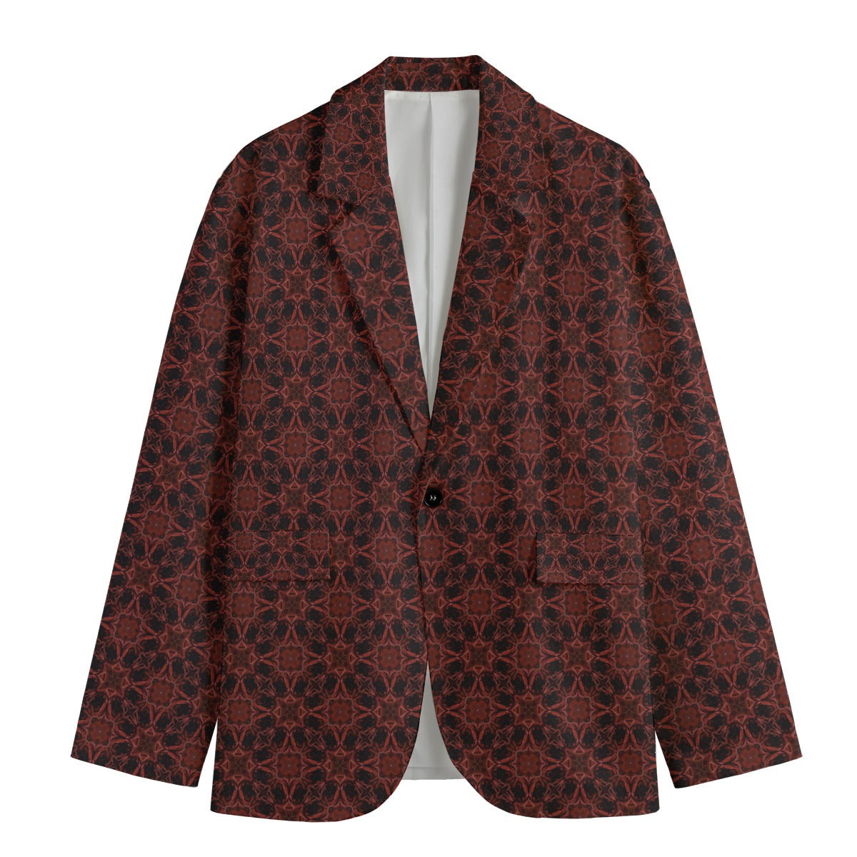 Gothic Inspired Casual Flat Lapel Collar Blazer Jacket for Women - Stylish Gothic Fashion Outerwear for Office, Party & Everyday Wear