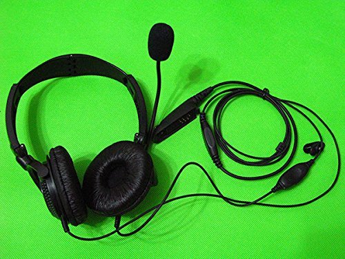 Motorola GP328 Headphones with Mic - VOX & PTT for Work & Calls