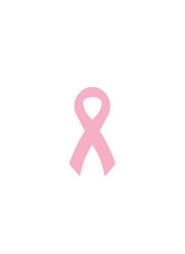 50 Pack Pink Ribbon Stickers - Self-Adhesive Decals for Breast Cancer Awareness, Fundraising, Scrapbooking & DIY Crafts