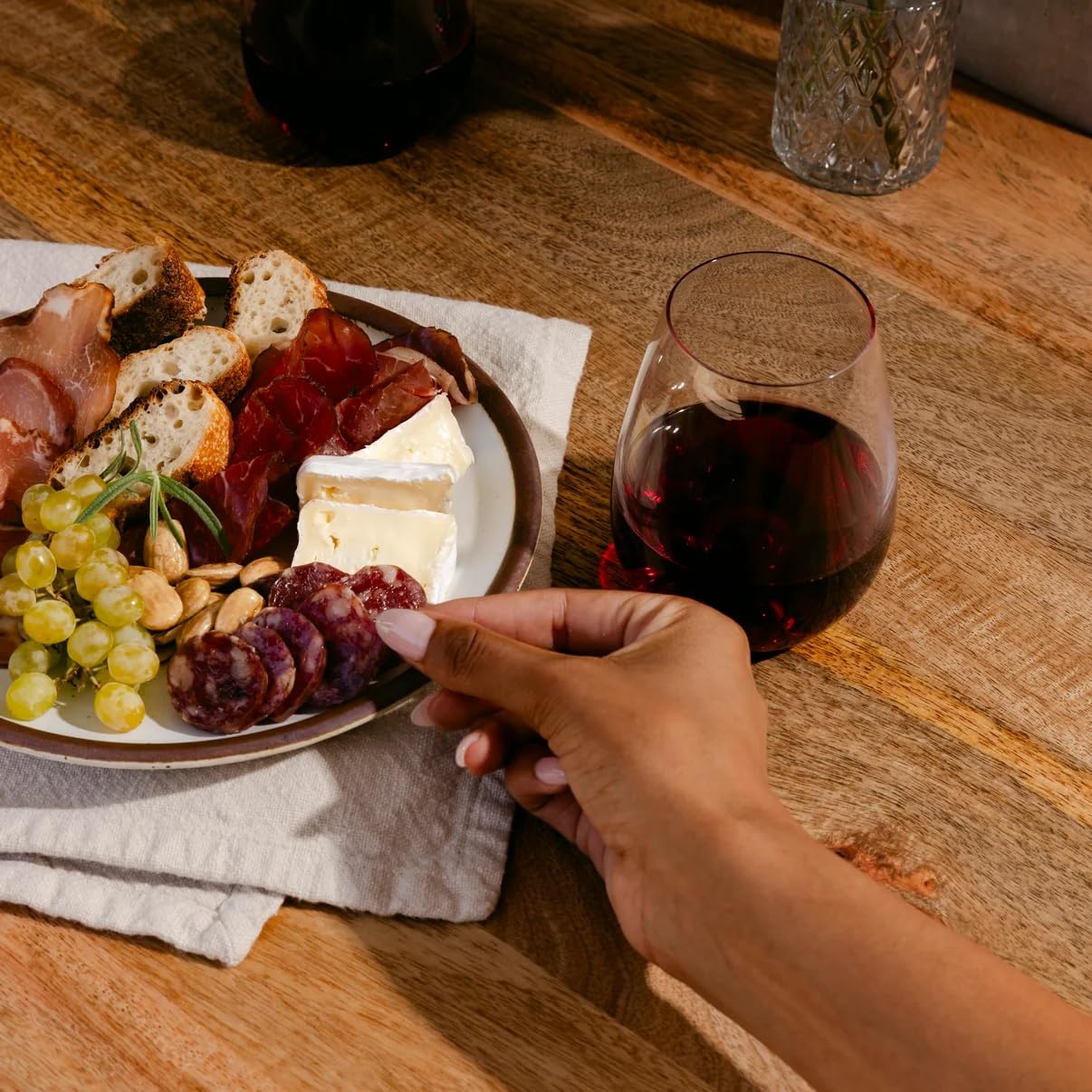 Premium Date Night Charcuterie Box - Artisan Duck Prosciutto, Bresaola, Rosemary Lamb Salami & 4 Other Gourmet Meats | Perfect for Romantic Dinners, Wine Pairings & Charcuterie Boards