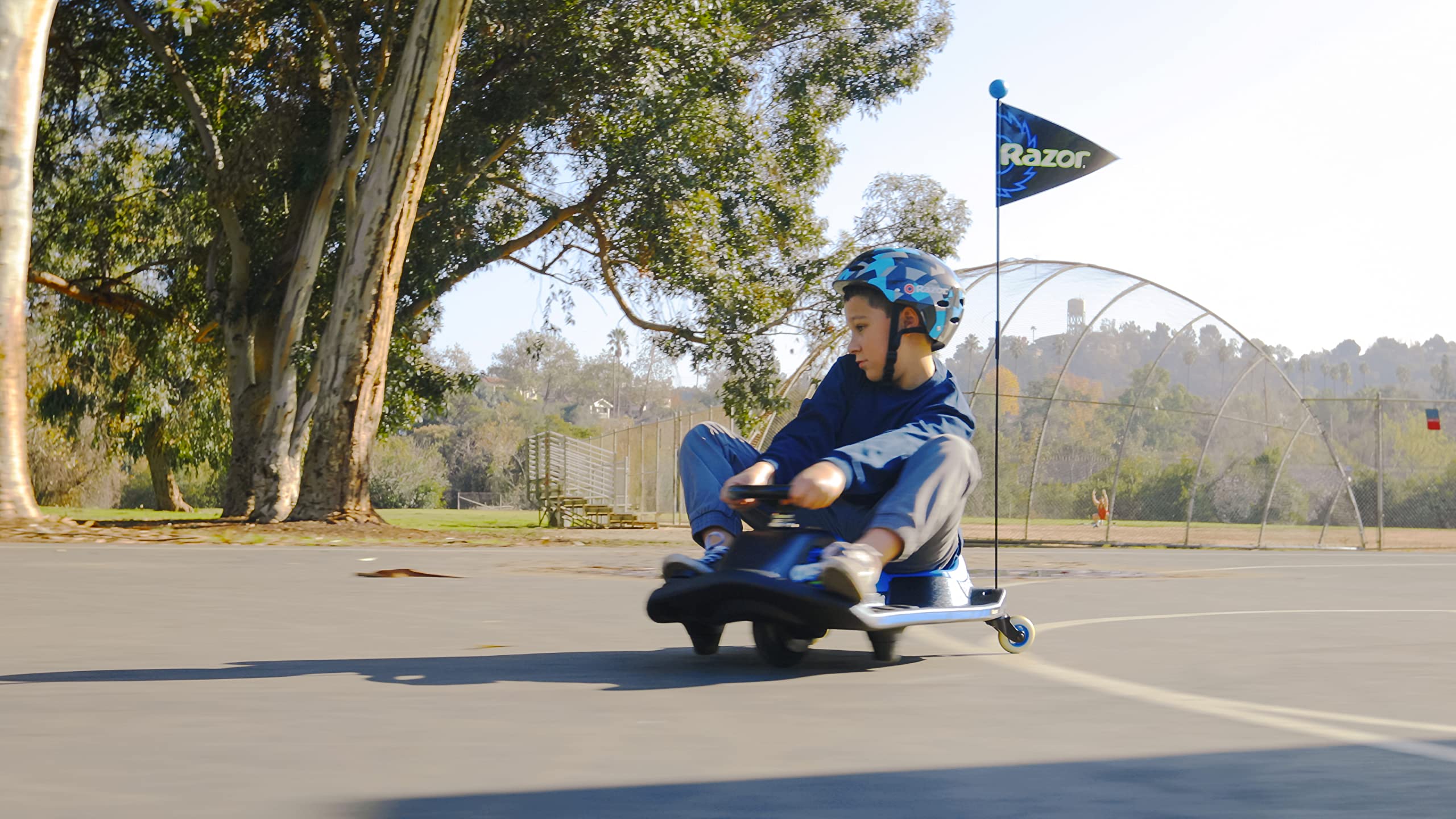 **Crazy Cart Shift Electric Drifting Go Kart for Kids Ages 6-12 | 12V Battery-Powered Ride-On Toy with High/Low Speed Switch & Drift System | Indoor & Outdoor Fun for Riders Up to 120 lbs | Perfect for Backyard, Driveway & Playground Adventures**