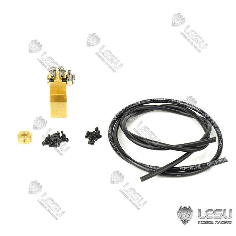 1/2/3/4/5/6/7 Channel Hydraulic Brass Directional Control Valve for 1/14 Scale RC Excavator, TAMIYA Dump Truck & DIY Loader - Ideal for Model Construction, RC Vehicle Hydraulic Systems & DIY Projects