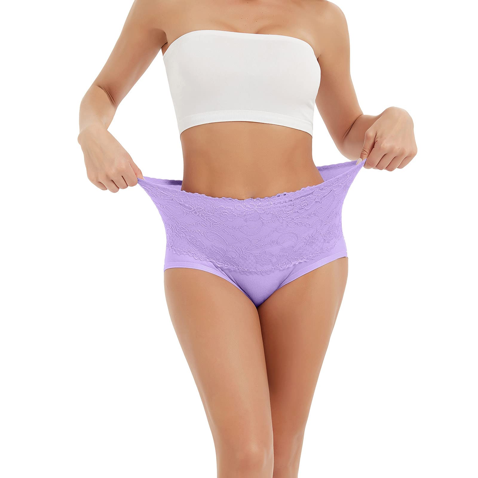 Women's High Waist Tummy Control Shapewear Briefs - Vintage Boudoir Underwear for Slimming & Body Shaping | Perfect for Everyday Wear, Special Occasions & Postpartum Recovery