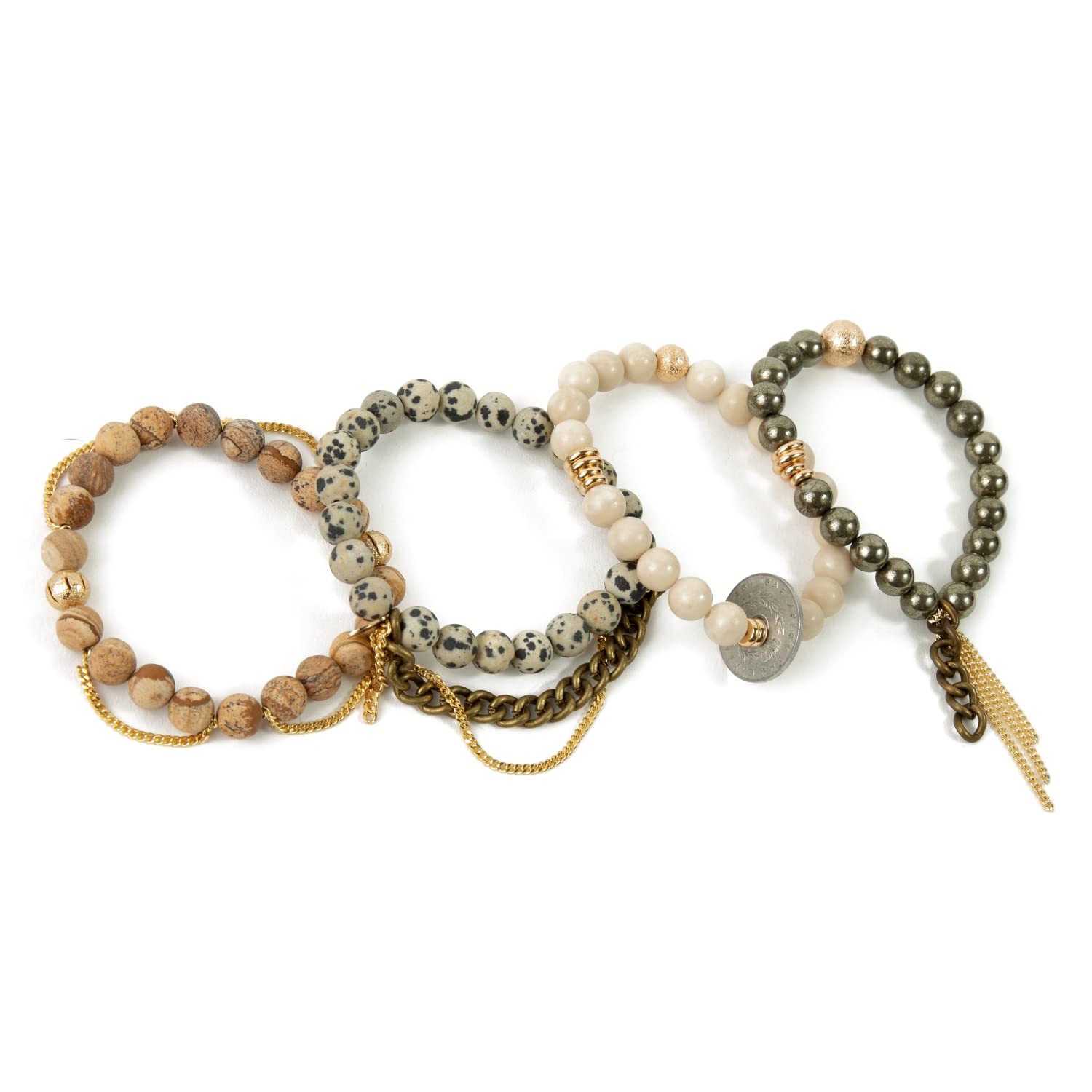 Handmade Beaded Bracelets with Authentic Gemstones & Crystals - Gold Filled Healing Jewelry for Women | THE LACE PROJECT (Miley Style) - Perfect for Meditation, Yoga, Gift Giving & Spiritual Wellness