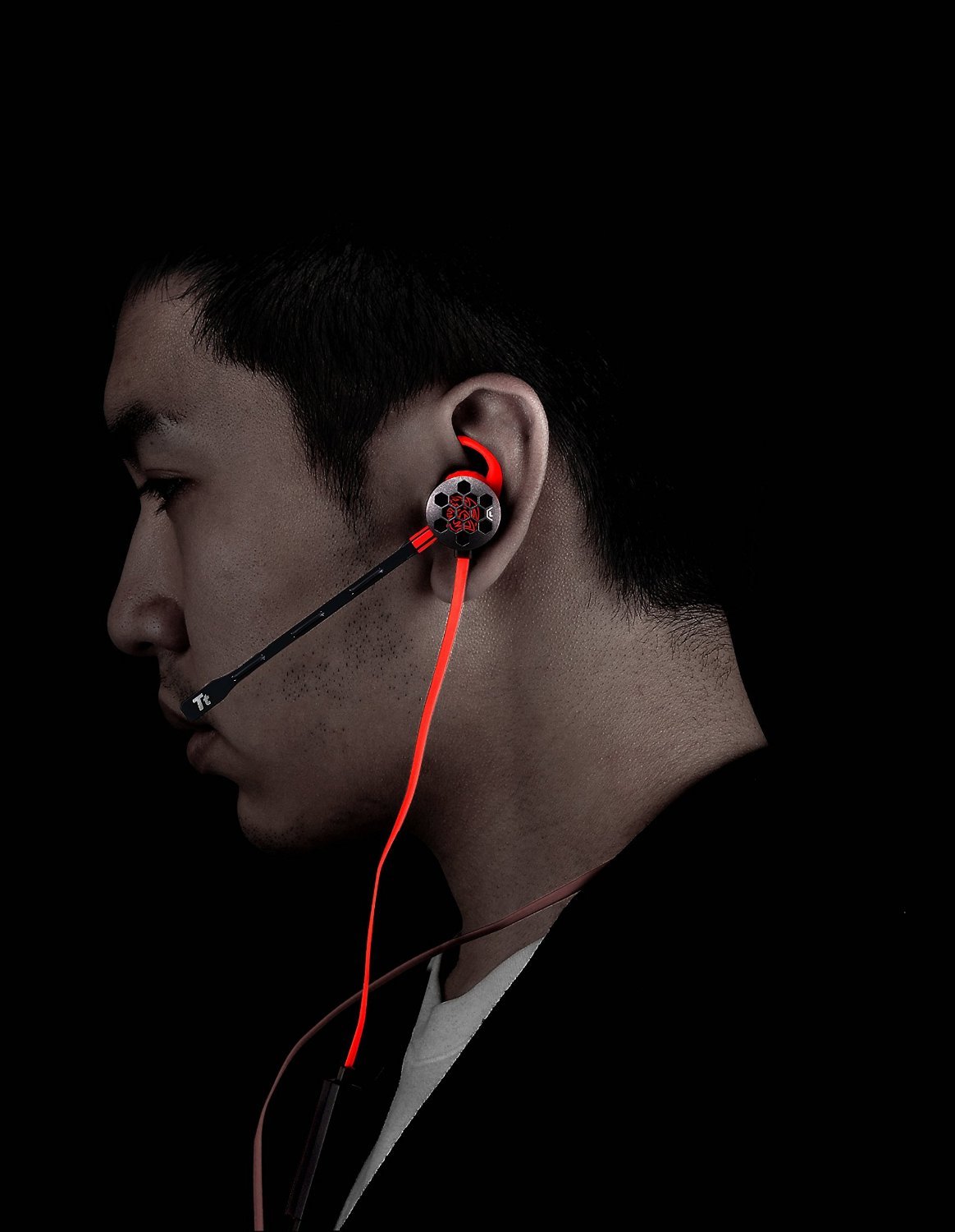 Tt eSPORTS ISURUS PRO Detachable Microphone In-Ear Gaming Headset with Noise Isolation - Lightweight Comfort for PC, PS4, Xbox & Mobile Gaming (HT-ISF-ANIBBK-19) - Perfect for FPS, MOBA & Esports Tournaments