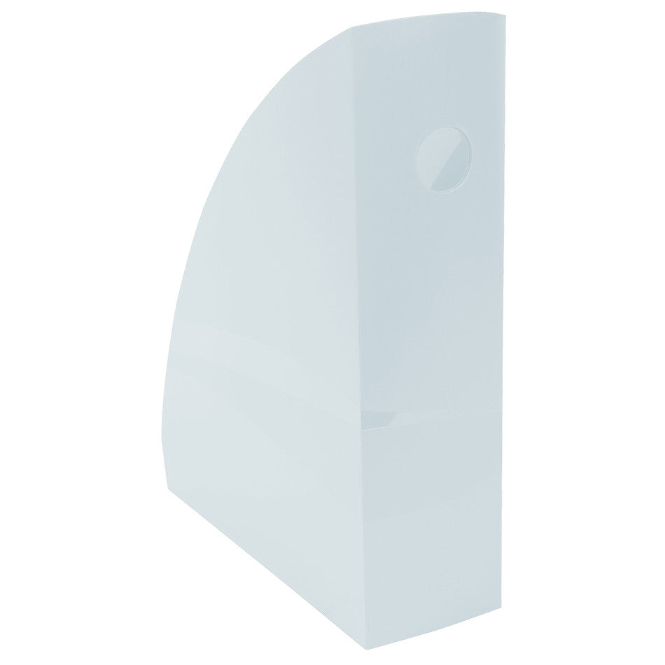 Exacompta Mag Cube Magazine File Organizer - Pastel Blue Storage Box for Office, Home, or School Use