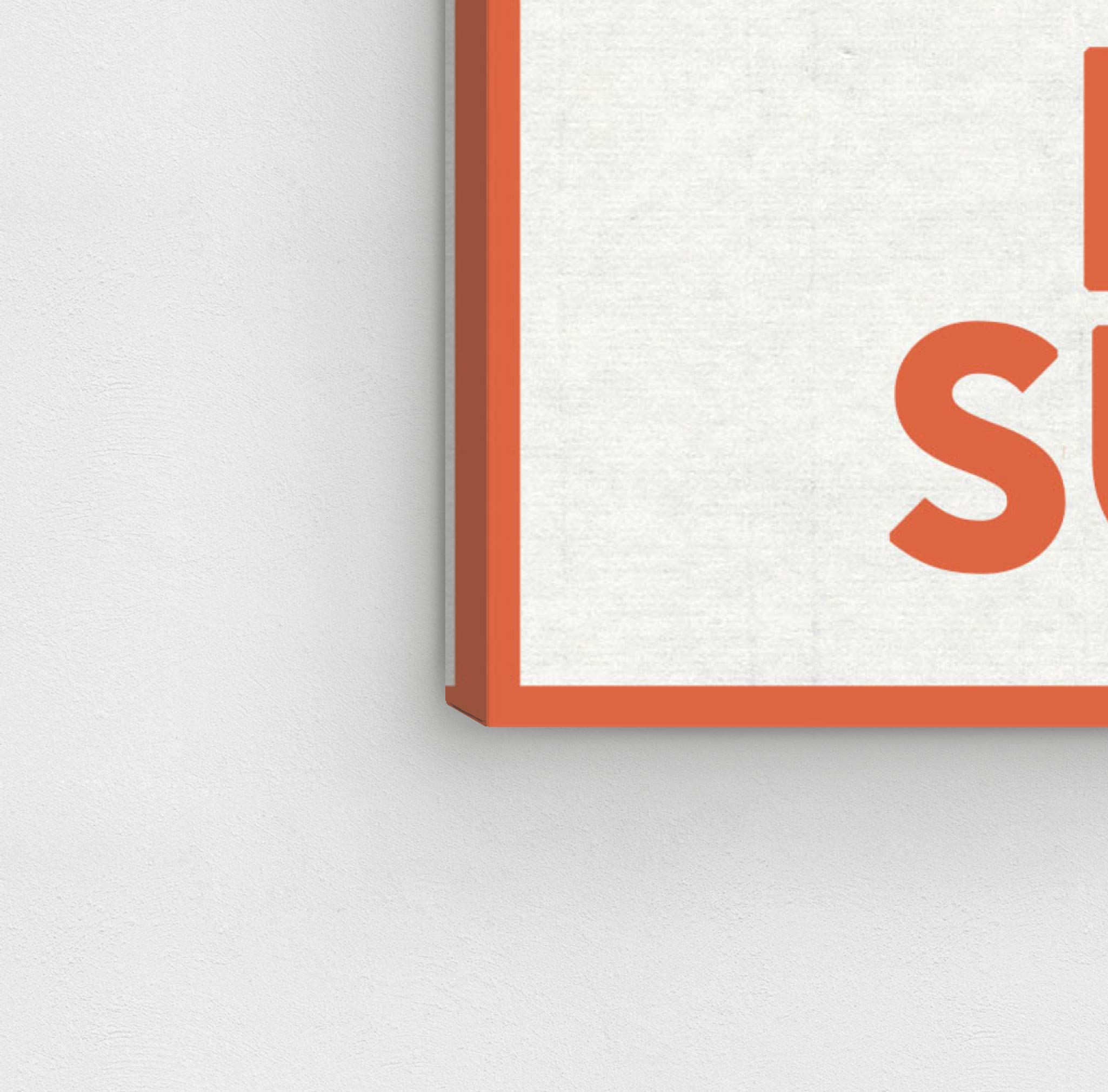 Eat Sushi Wall Art Canvas Print - 20x24 Inch Orange & Brown Typography Quote Home Decor by Oliver Gal Artist Co. - Perfect for Kitchen, Dining Room & Asian Restaurant Decor